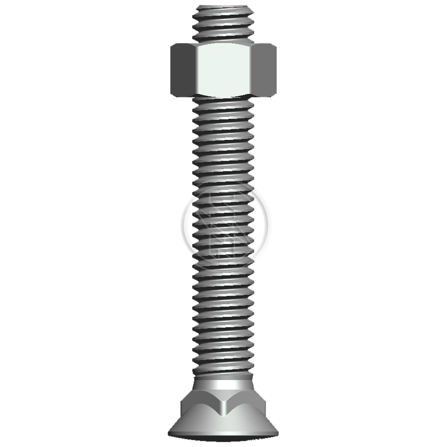 Kit 50 Parafuso para Arados 1/2"-12BSWx3.1/2" - ZM - 4012069