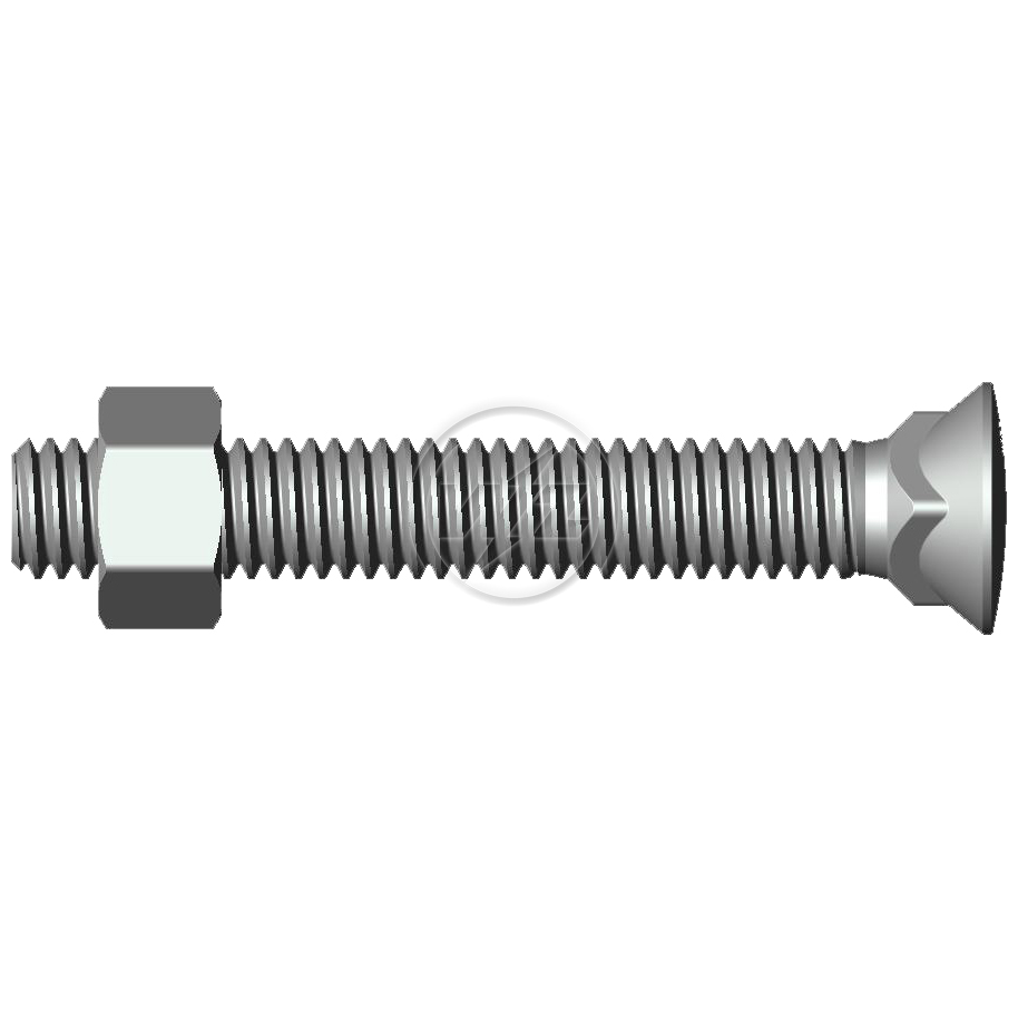 Kit 50 Parafuso para Arados 1/2"-12BSWx3.1/2" - ZM - 4012069
