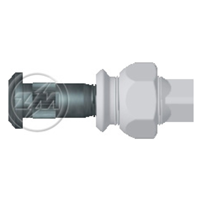 Kit 12 Parafuso Roda 3/4"x70/77,9xH22 Direito - ZM - 4030402