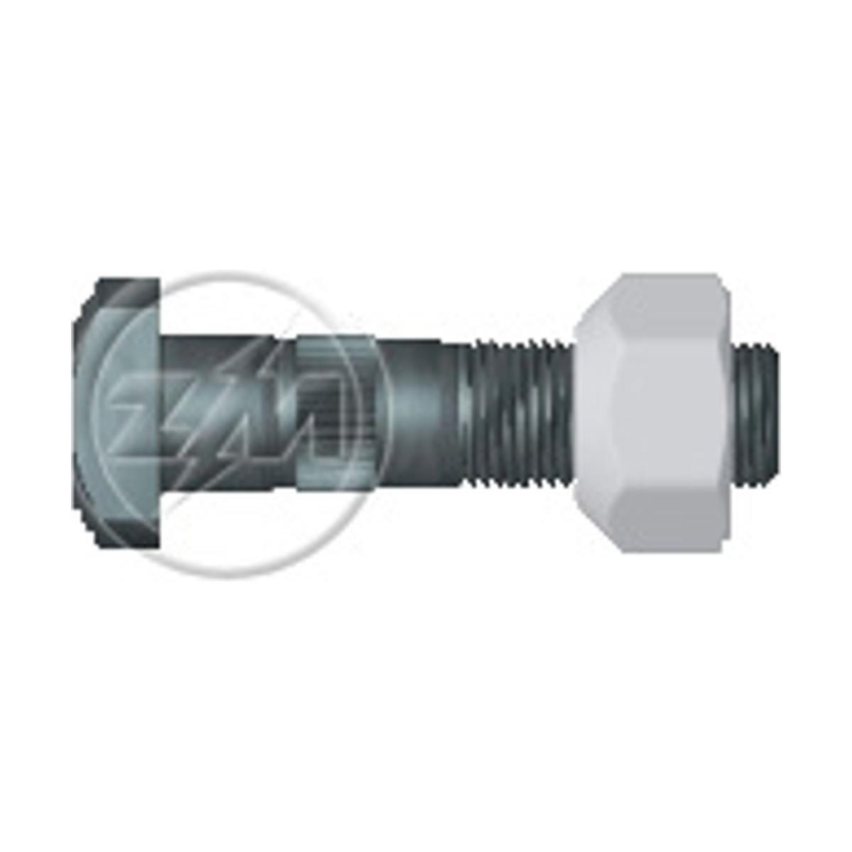 Prisioneiro de Roda com Porca 5/8"-18Unf X 66/75 X H17 Direito Caixa com 28 Unidades para Ford F-350 - ZM - 40.508.05