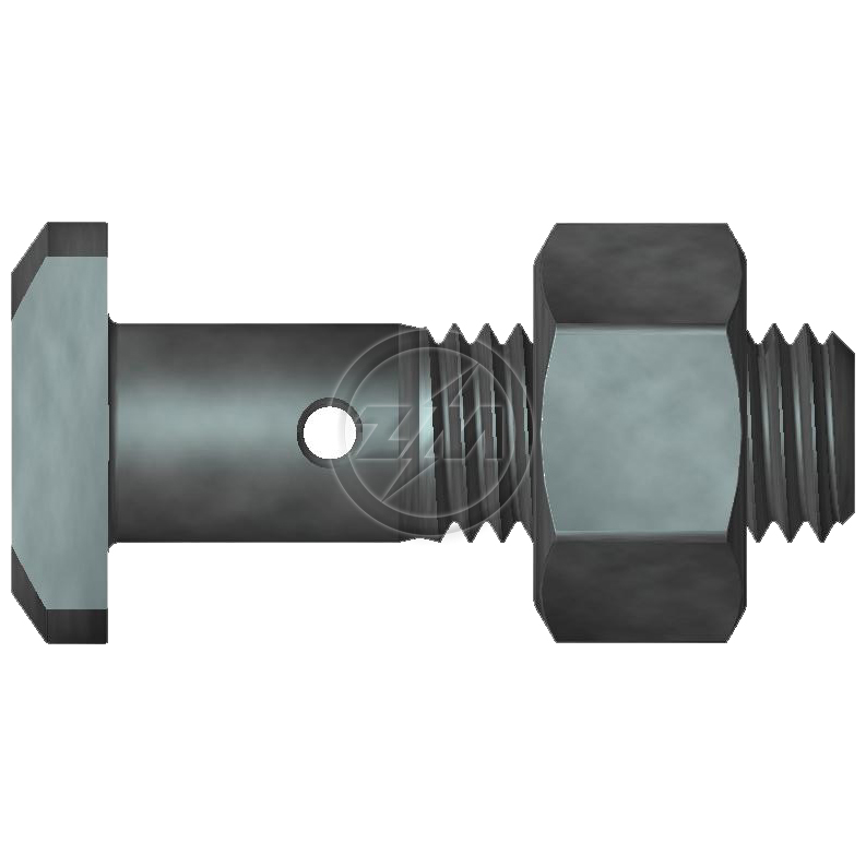 Kit 46 Parafuso Roda 5/8"x2.1/8"xCH1.1/16" - ZM - 40.580.01