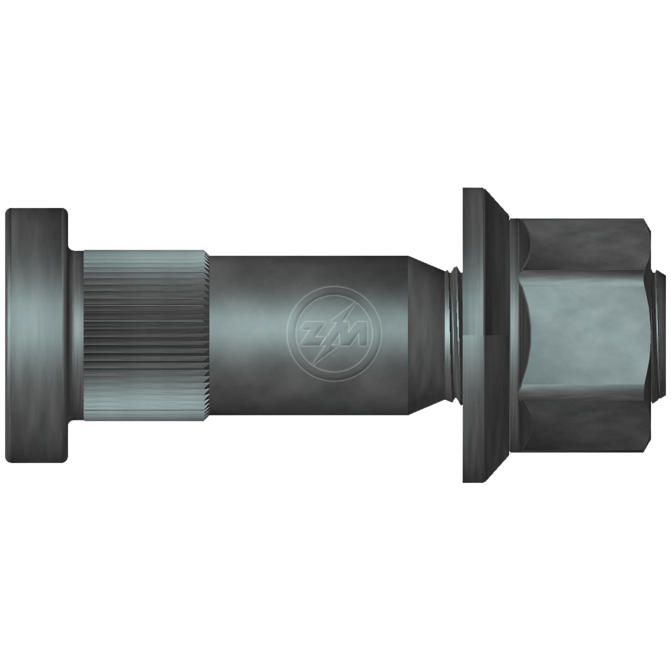 Kit 12 Parafuso Roda 7/8"x95/105xCH1.5/16"xH30 - ZM - 4070804