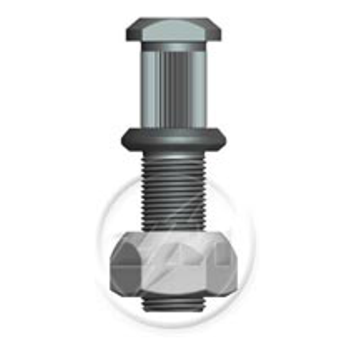 Kit 12 Parafuso Roda 7/8"x92/100xH22 Direito - ZM - 4070812