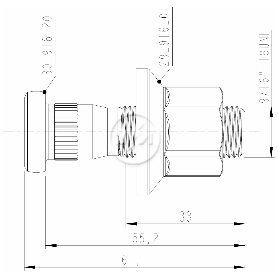 Prisioneiro de Roda com Porca Caixa com 28 Unidades para Chevrolet D-40 e GMC D-40 - ZM - 40.916.20
