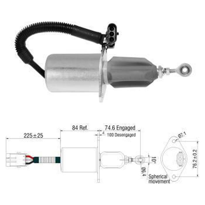 Solenoide de Corte da Bomba Injetora - ZM - 441