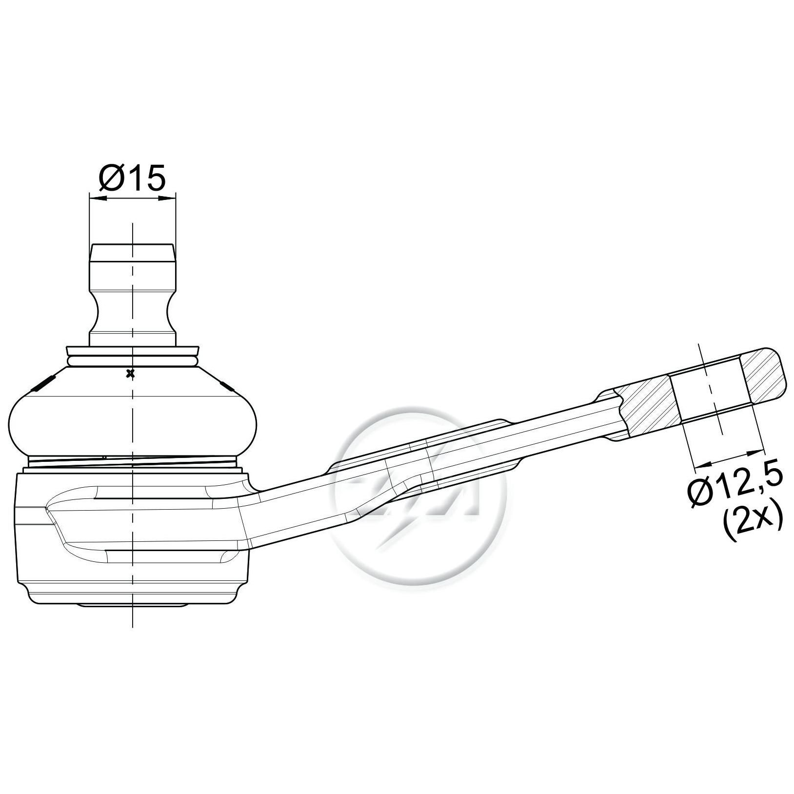 Pivô da Suspensão para Volkswagen Gol e Parati - ZM - 470.123.04