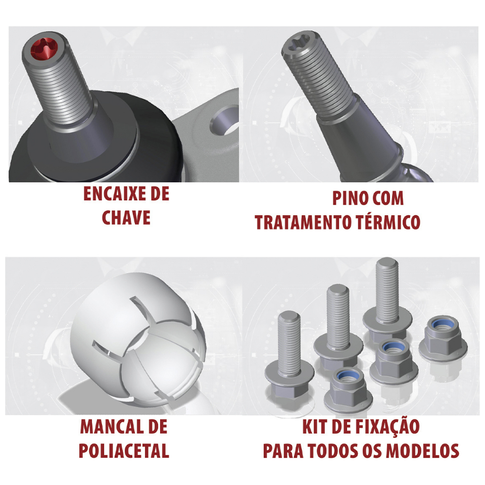 Pivô da Suspensão para Chevrolet Corsa - ZM - 470.124.04