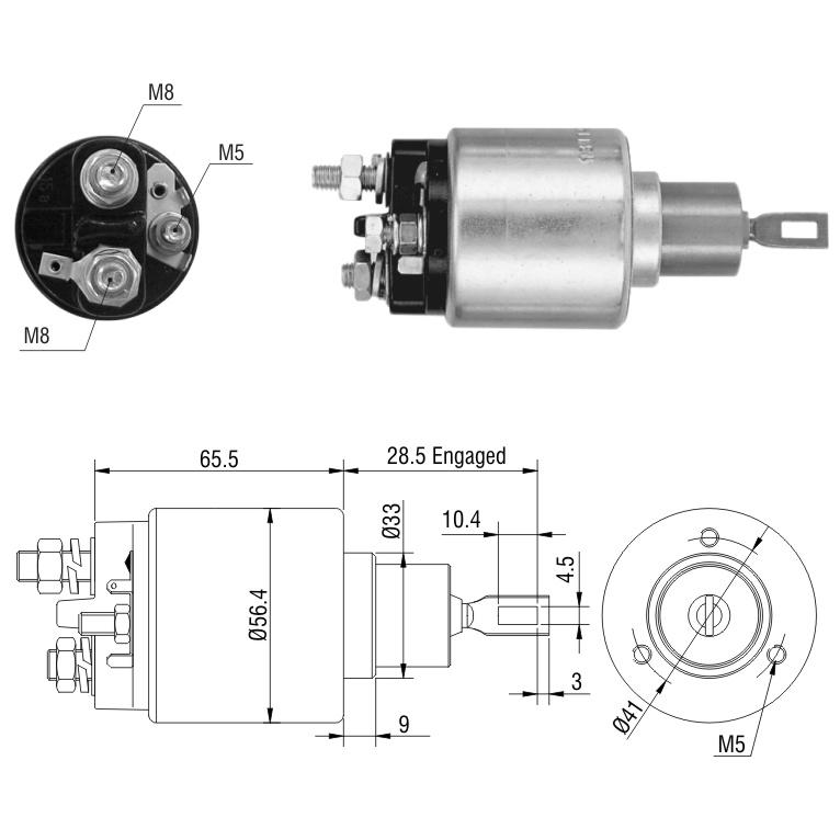 Relê Auxiliar de Partida para Peugeot 306 e 405 - ZM - 4-973