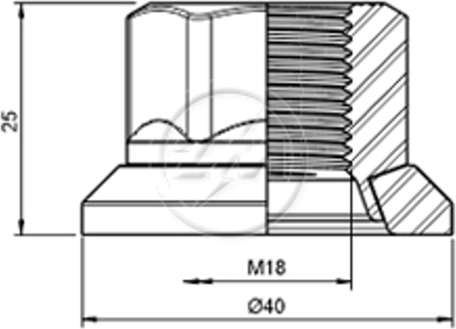 Kit 50 Porca da Roda M18-1,5 x CH27 x H25 - ZM - 529.018.02