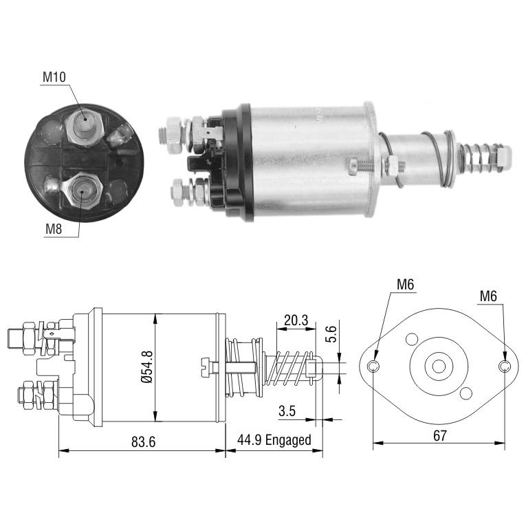 Relê Auxiliar de Partida para Land Rover Range Rover Sport e Range Rover Vogue - ZM - 615