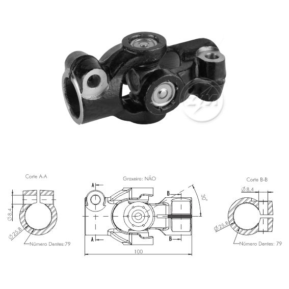 Junta Universal do Cardan - ZM - 635.001.30