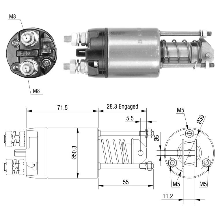 Relê Auxiliar de Partida para Fiat Fiorino e Uno - ZM - 651