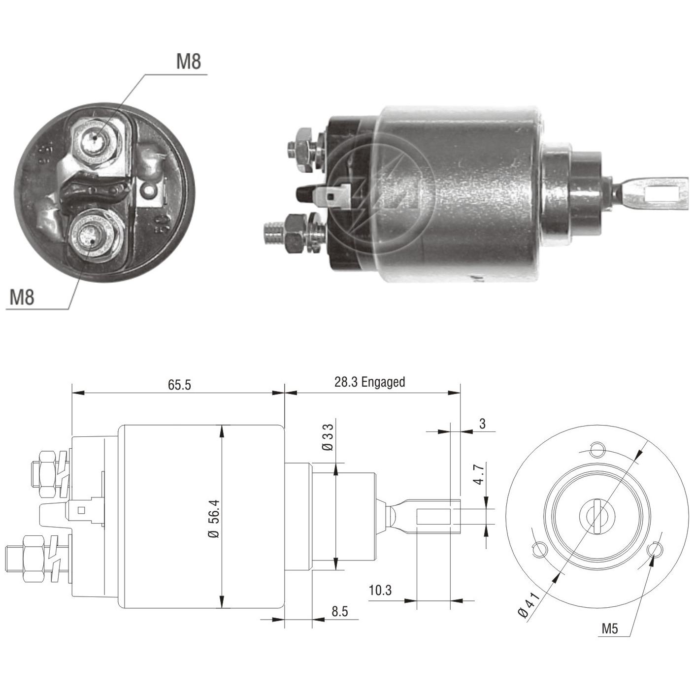 Relê Auxiliar de Partida para Renault Laguna e Twingo - ZM - 777