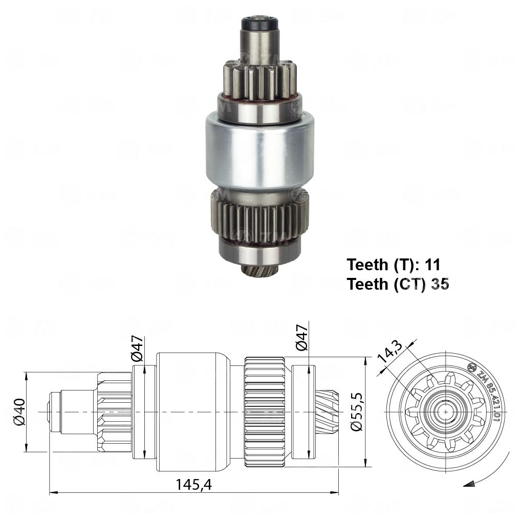 Impulsor de Partida - ZM - 85.421.01