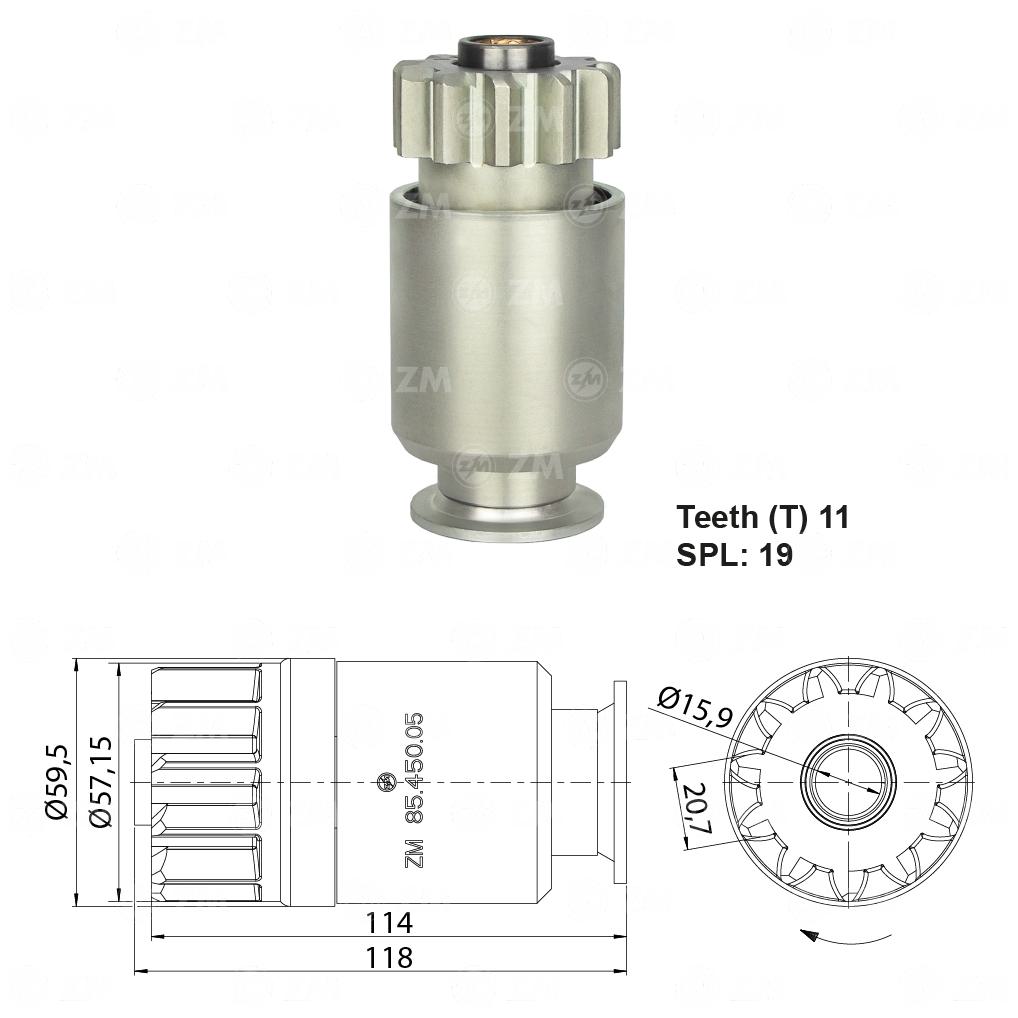 Impulsor de Partida - ZM - 85.450.05