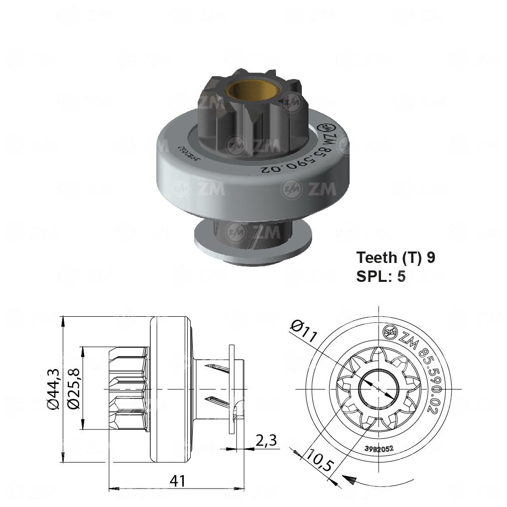 Impulsor de Partida - ZM - 85.590.02