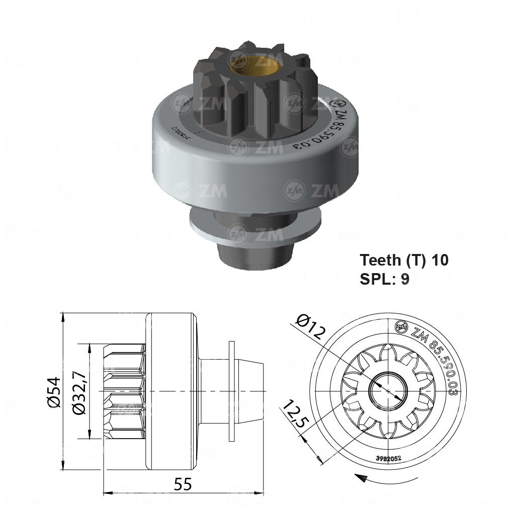 Impulsor de Partida - ZM - 85.590.03