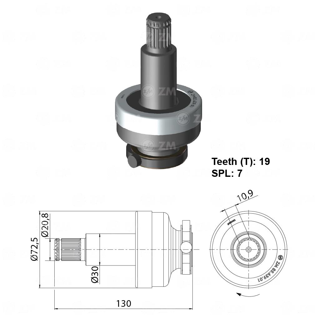 Impulsor de Partida - ZM - 85.639.01