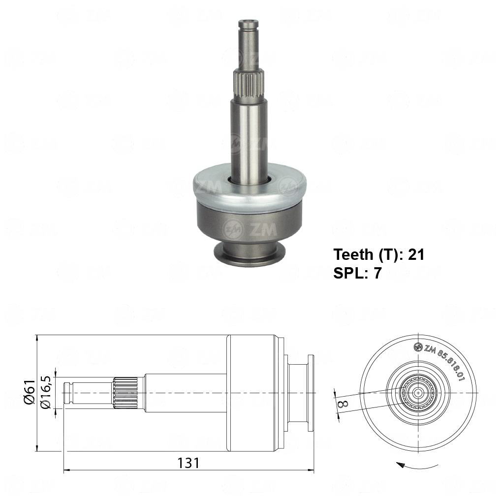 Impulsor de Partida - ZM - 85.818.01