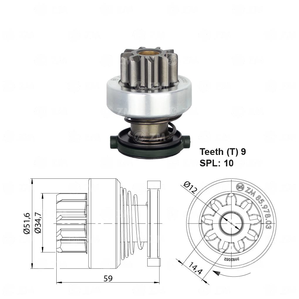 Impulsor de Partida - ZM - 85.978.03