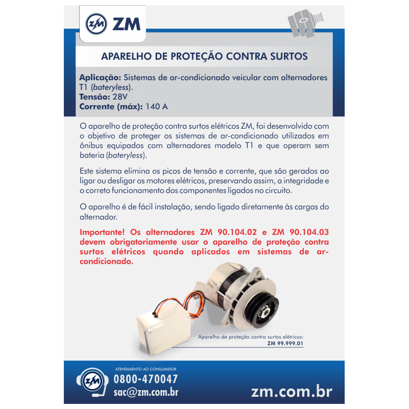 Sistema Contra Surto do Ar Condicionado - ZM - 99.999.01