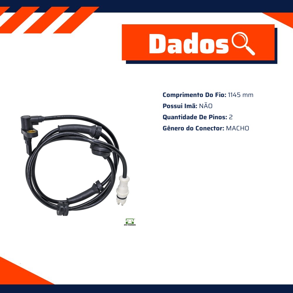 Sensor de Velocidade da Roda ABS - MTE-THOMSON - 73381