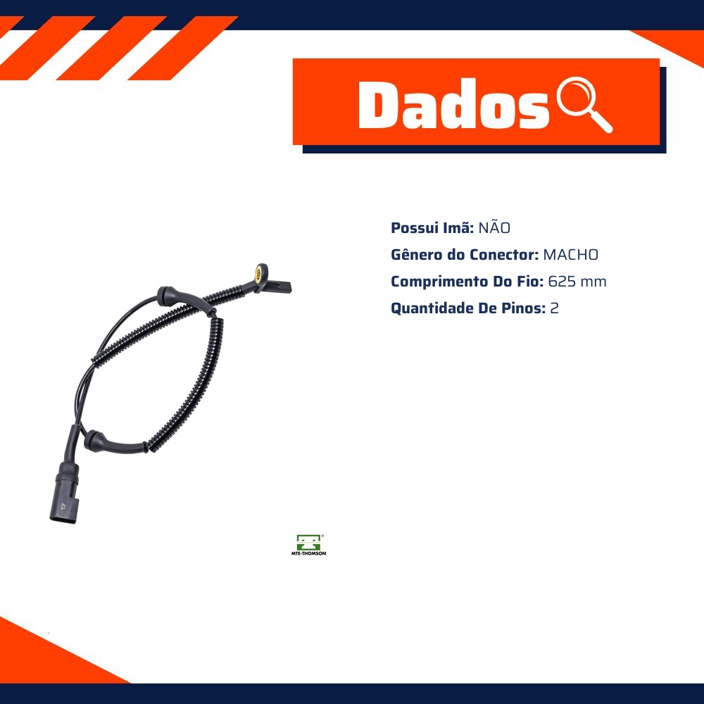 Sensor de Velocidade da Roda ABS para Ford Ecosport e Fiesta - MTE-THOMSON - 73404
