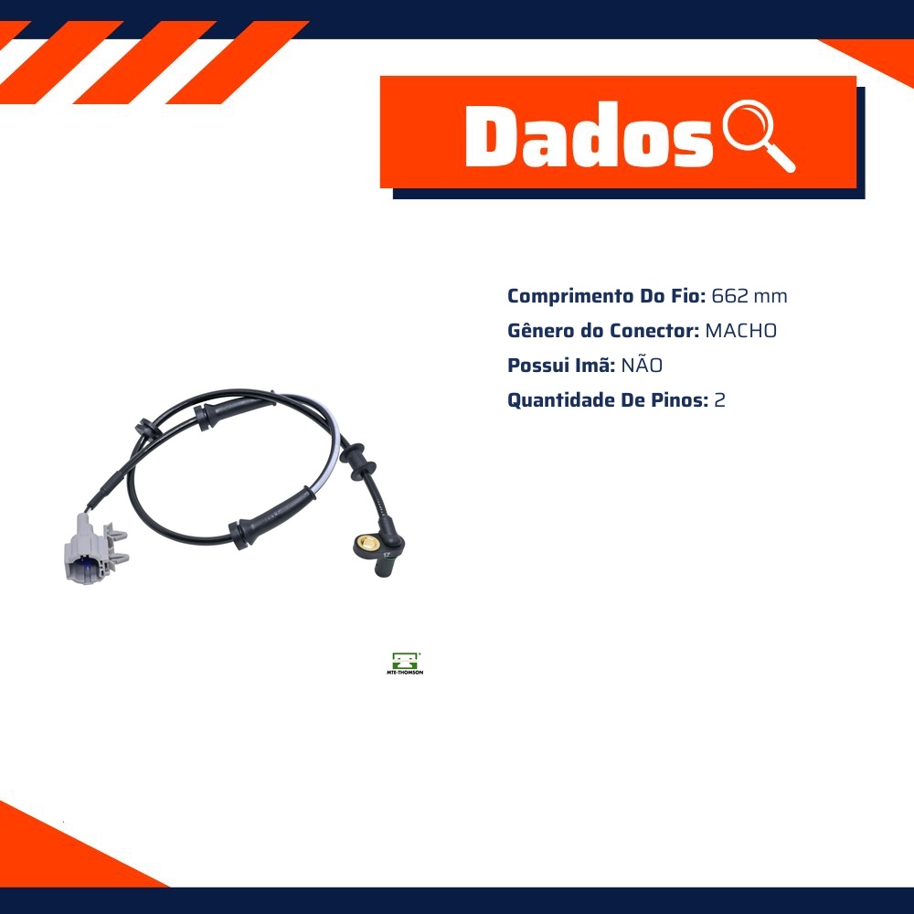 Sensor de Velocidade da Roda ABS - MTE-THOMSON - 73441