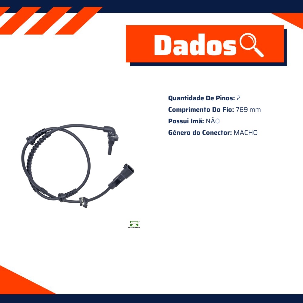 Sensor de Velocidade da Roda ABS - MTE-THOMSON - 73442