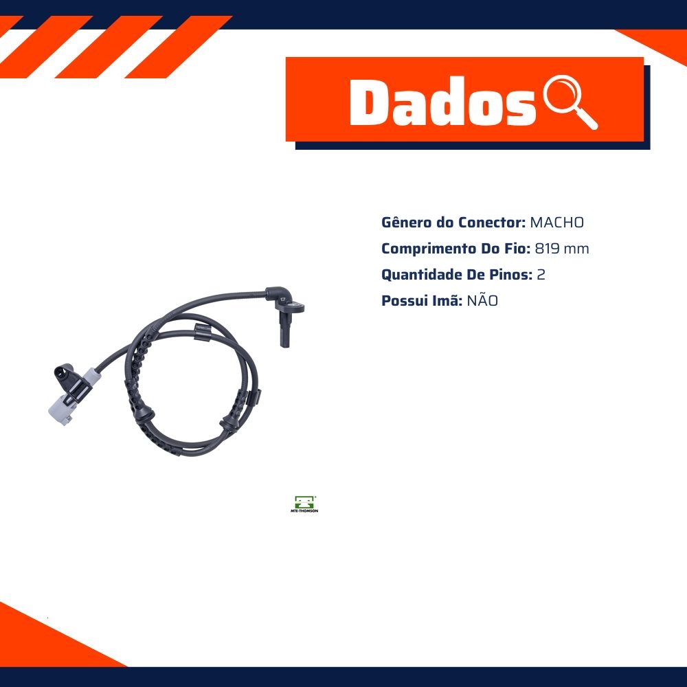 Sensor de Velocidade da Roda ABS - MTE-THOMSON - 73443