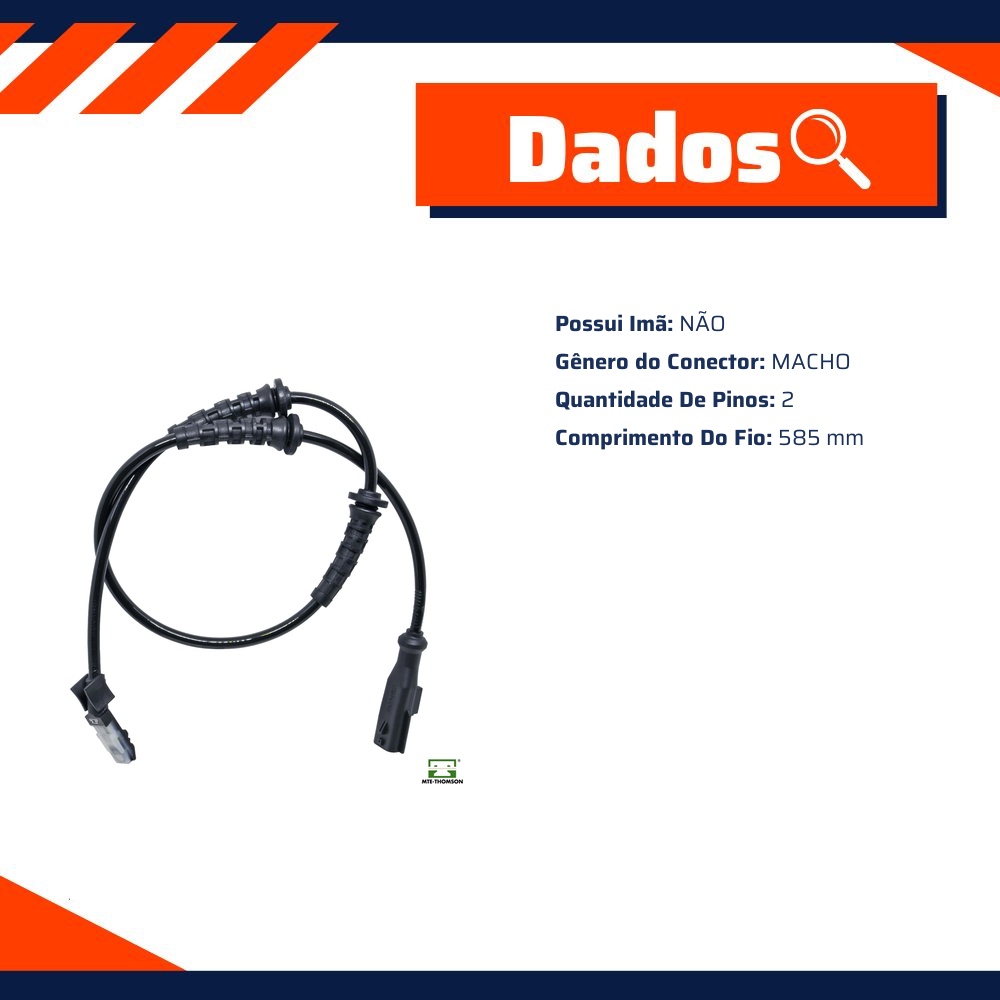 Sensor de Velocidade da Roda ABS - MTE-THOMSON - 73481