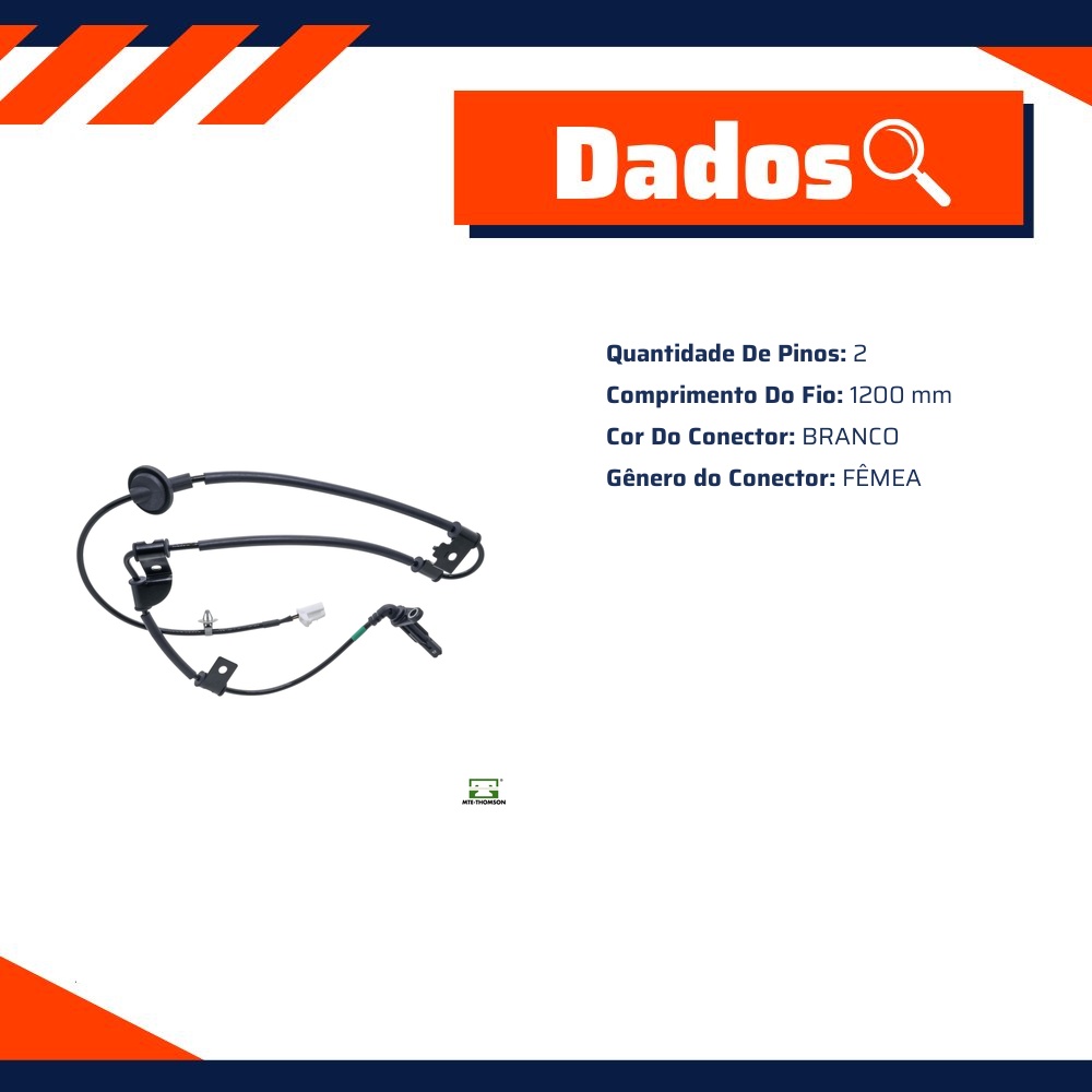 Sensor de Velocidade da Roda ABS - MTE-THOMSON - 73534