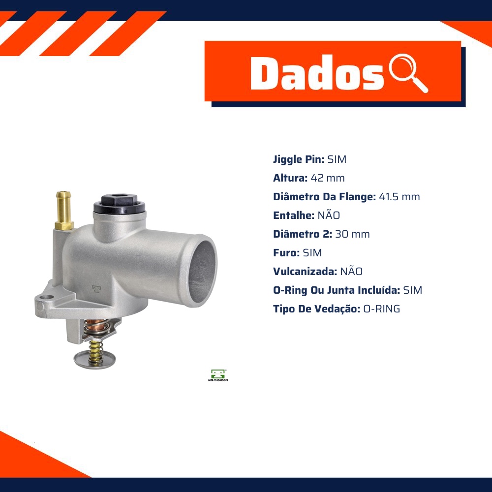 Válvula Termostática 88 ºc para Ford Ranger - MTE-THOMSON - VT654.88