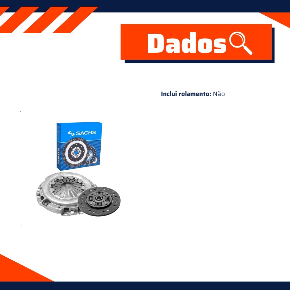 Kit de Embreagem para Chery QQ - Sachs - 6407