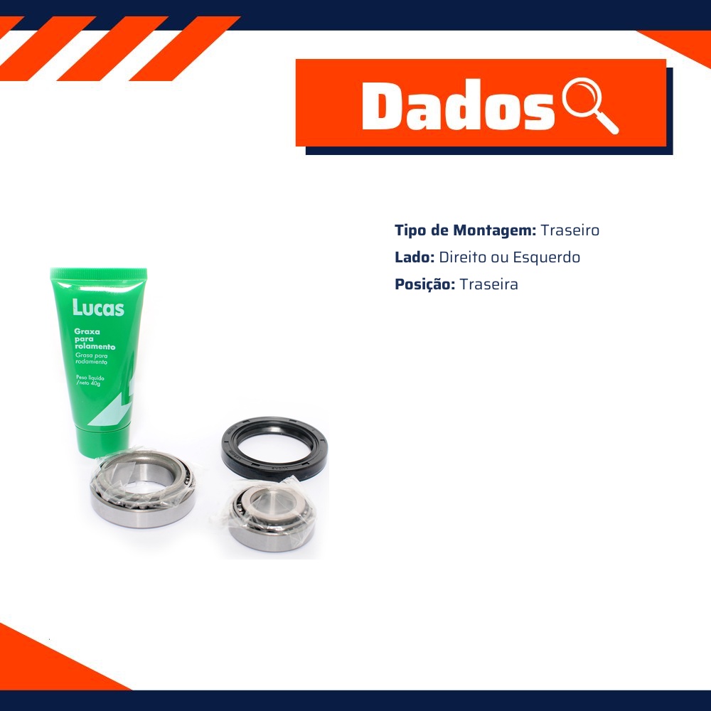Rolamento de Roda Traseira Lucas Automotive LKB4528