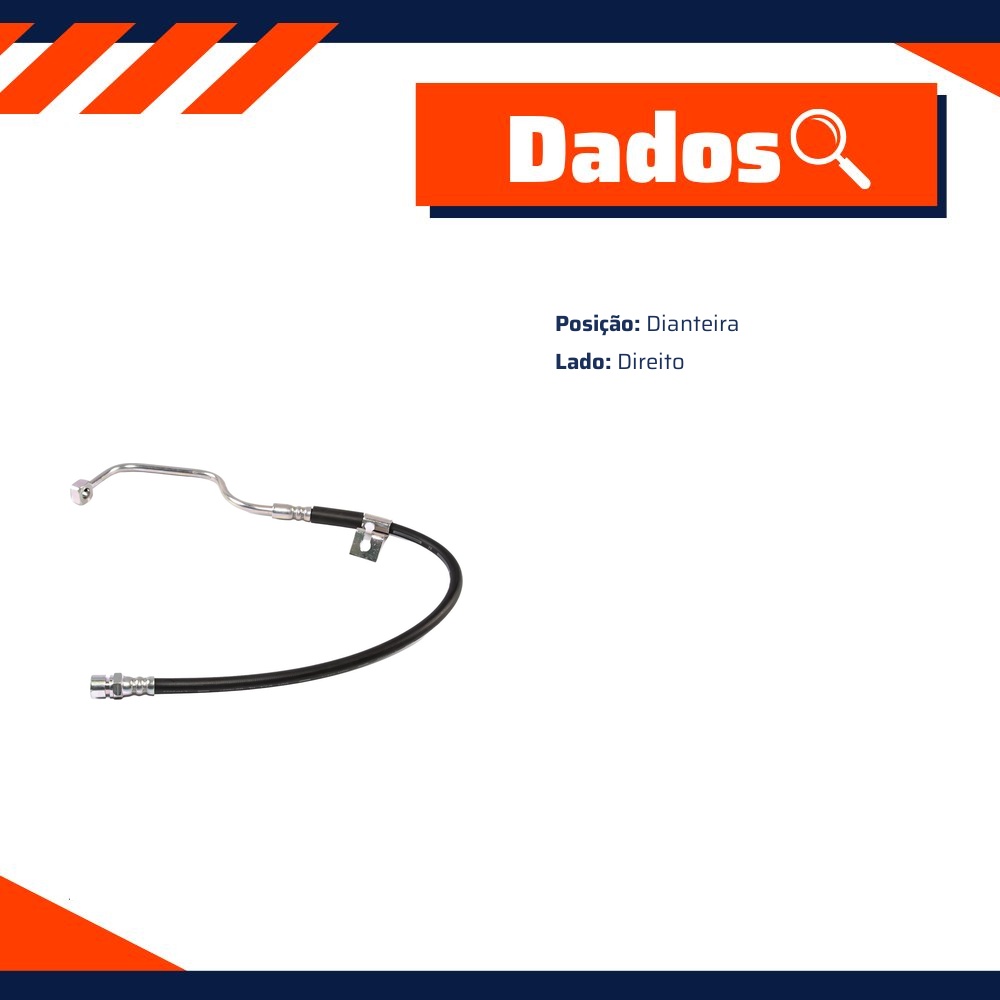 Flexível de Freio Dianteiro Direito para Chevrolet Grand Blazer e Silverado - TRW - RPFX03040