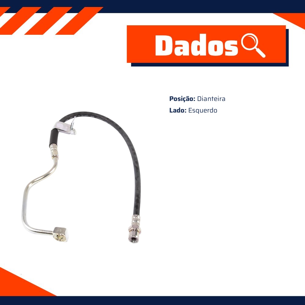 Flexível de Freio Dianteiro Esquerdo para Chevrolet Blazer e Silverado - TRW - RPFX03200