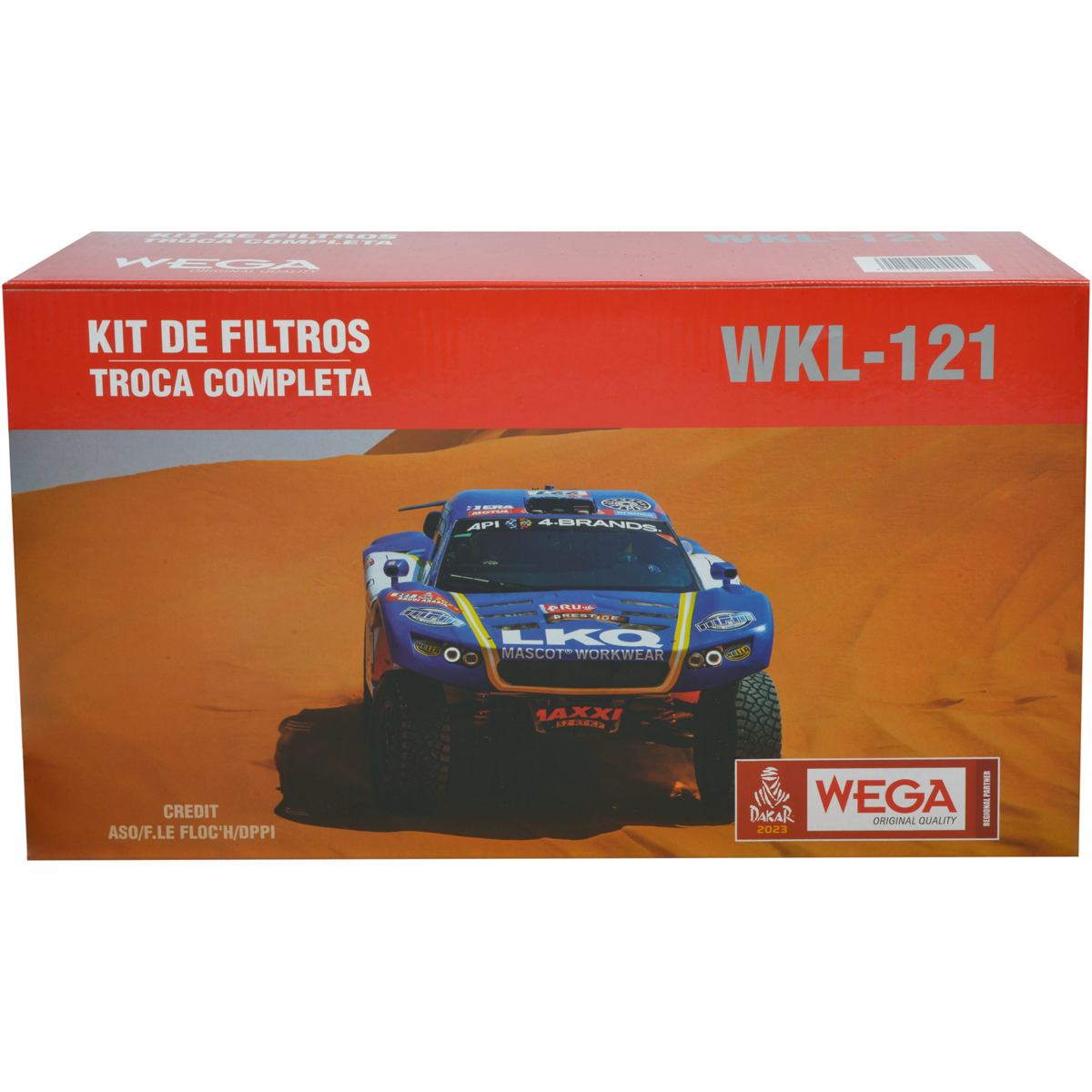 Kit Filtros de Ar Combustível Óleo e Cabine para Fiat Fastback e Pulse - Wega - WKL-121