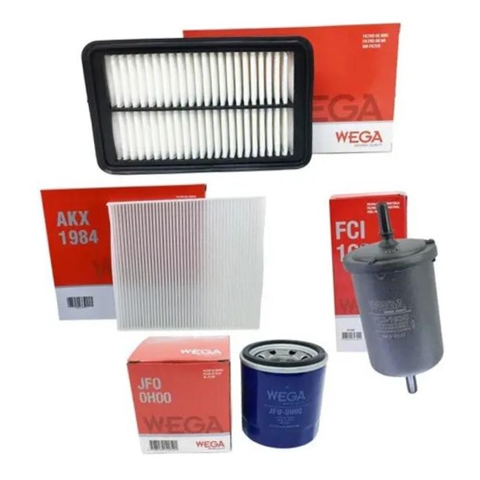 Kit Filtros de Ar Combustível Óleo e Cabine para Hyundai HB20 e HB20S - Wega - WKL-225