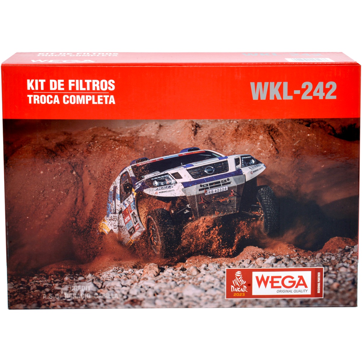 Kit Filtros de Ar Combustível Óleo e Cabine para Nissan March e Versa - Wega - WKL-242