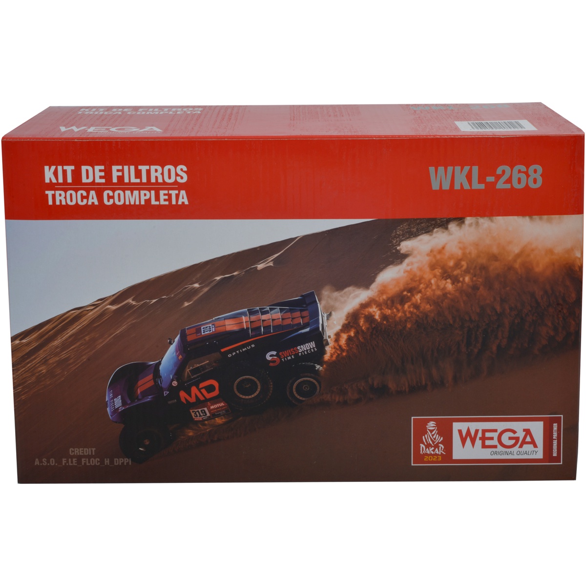 Kit Filtros de Ar Combustível Óleo e Cabine para Renault Logan e Sandero - Wega - WKL-268