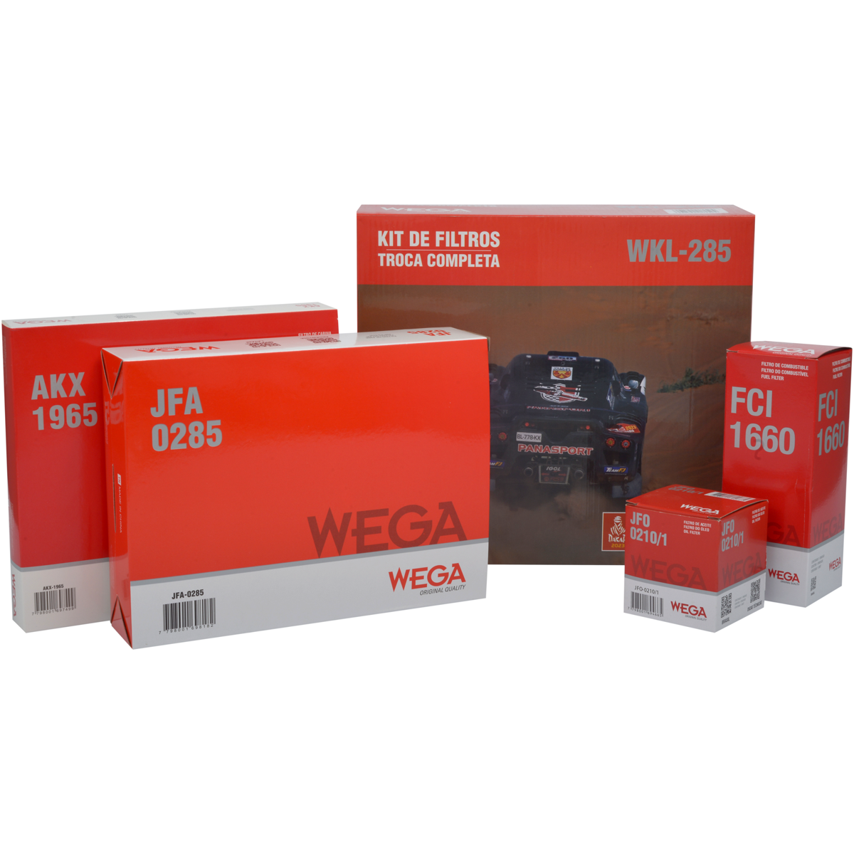 Kit Filtros de Ar Combustível Óleo e Cabine para Toyota Corolla - Wega - WKL-285
