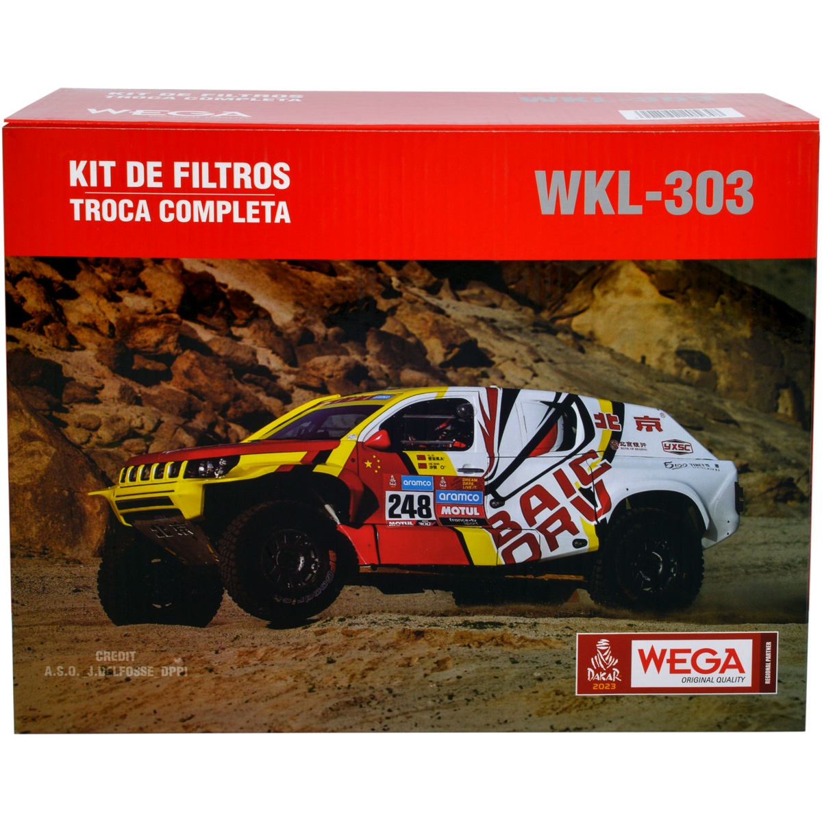 Kit Filtros de Ar Combustível Óleo e Cabine para Volkswagen Polo e Virtus - Wega - WKL-303