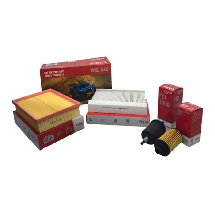 Kit Filtros de Ar Combustível Óleo e Cabine para Chery Tiggo 8 - Wega - WKL-342