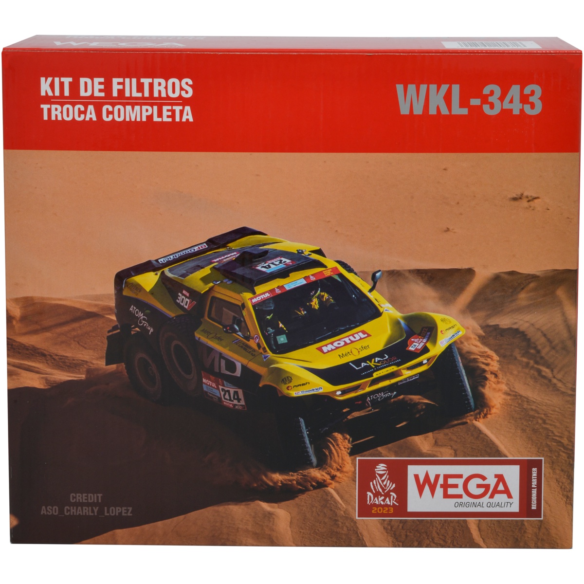 Kit Filtros de Ar Combustível Óleo e Cabine para Chery Tiggo 3X - Wega - WKL-343