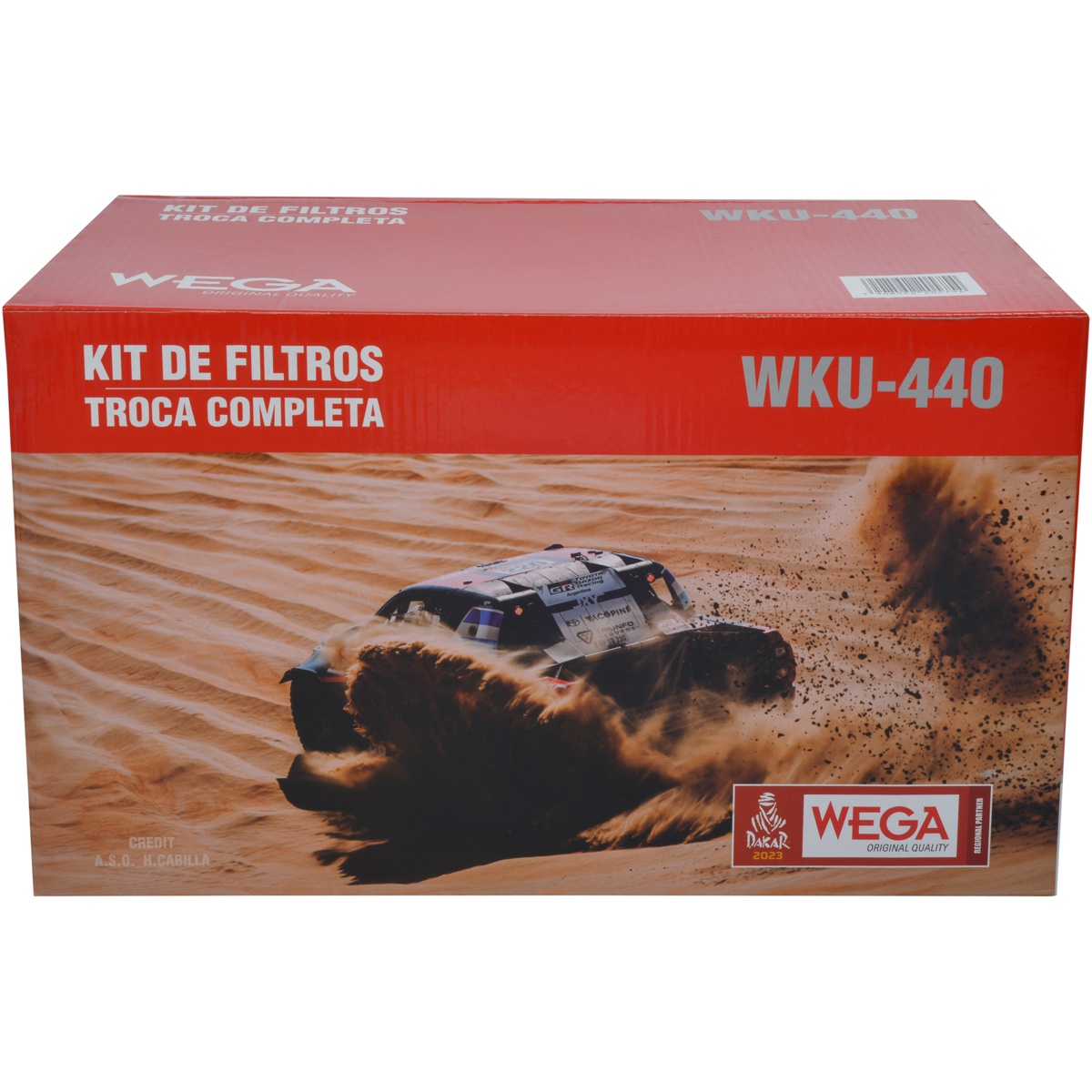 Kit Troca Completa Filtros Ar Combustível Oleo Cabine p GM S10 2.5 16V Flex 14/20 - Wega - WKU-440
