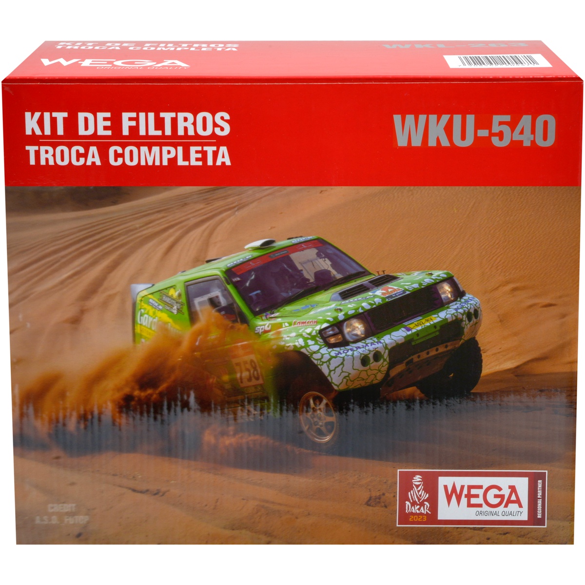 Kit Troca Filtro Ar Comb Óleo Cab Mitsubishi L200 Triton 2.4 3.5 Pajero Dakar 09/19 - Wega - WKU-540