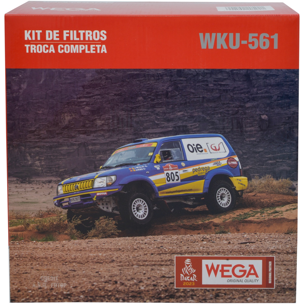 Kit Troca Filtros Ar Comb Óleo para Hyundai HR 2.5 16V Diesel Euro V 2013 a 2015 - Wega - WKU-561