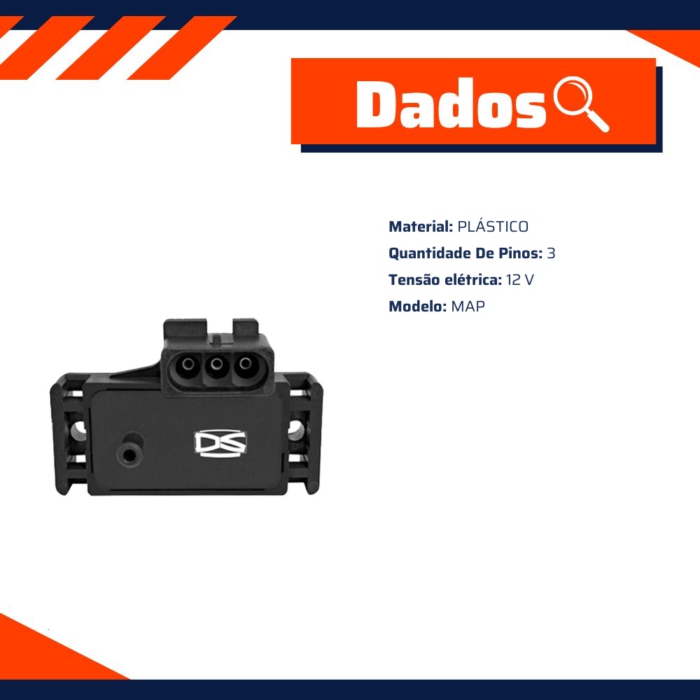 Sensor de Pressão MAP Plástico - DS - 1701