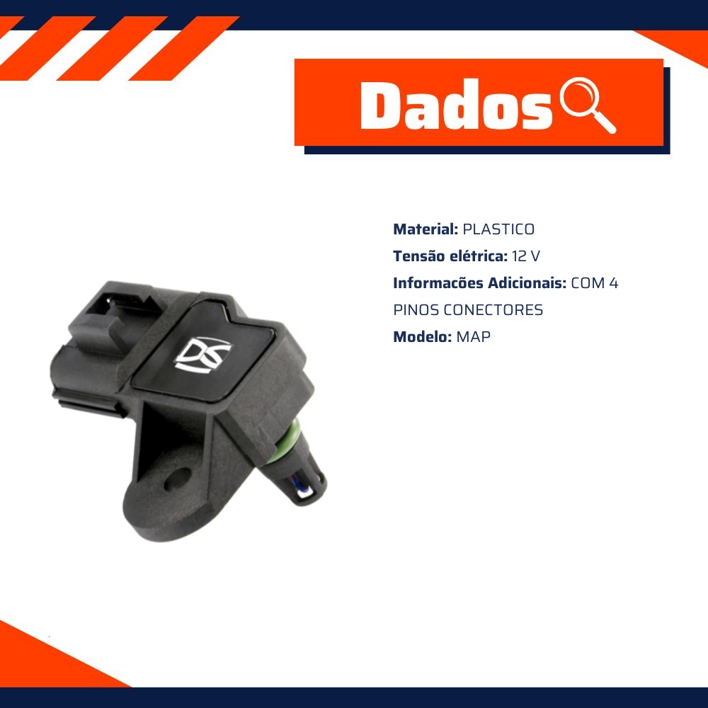 Sensor de Pressão MAP 12V - DS - 1709